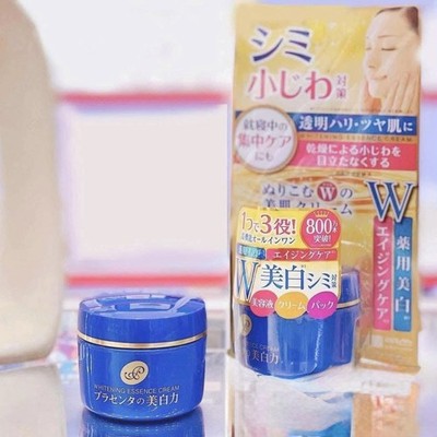 Meishoku Placenta Whitening Brightening Essence Face Cream Moisturizer 55g