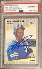 Ken Griffey Jr. 1989 Fleer #548 Signed Rookie Baseball Card PSA/DNA 10 Auto