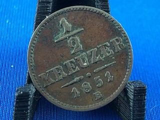 AUSTRIA 1/2 CRUCERO 1851 B (A4/209)