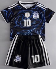 Youth Kid and Adults Lionel Messi #10 Argentina Away Soccer Jersey & Short Set