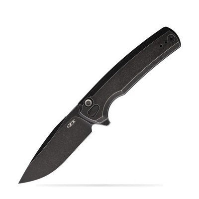 Zero Tolerance 0044BW Folding Knife Button Lock Black Wash Blade G10 Handle 0044
