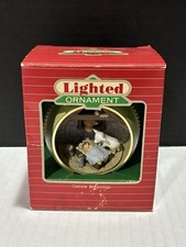Vintage Hallmark Lighted Christmas Ornament Gentle Blessings 1986 Tested
