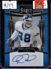 2023 Panini Select #SIG-JAR Jessie Armstead Signatures Light Blue Prizm #/49