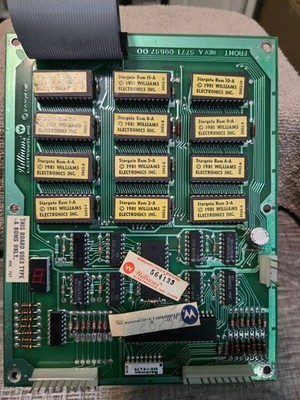 Williams Stargate arcade game ROM PCB board original