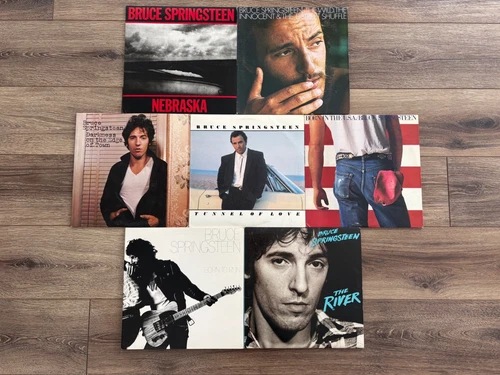 BRUCE SPRINGSTEEN- (7) LP Vinyl Record LOT- Nebraska, USA, Tunnel, Born to Run