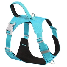 No Pull Dog Harness with Handle, Adjustable Soft Pet Vest Harness with Lightw...