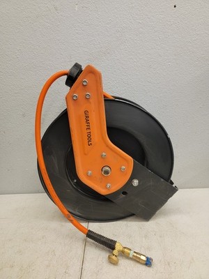 Giraffe Tools Retractable Pressure Washer Hose Reel 3/8'' x 45FT, 300 PSI, Orange