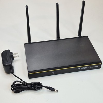 Pepwave Surf SOHO Wireless Router Tested Reset w/ Replacement Antennas & AC