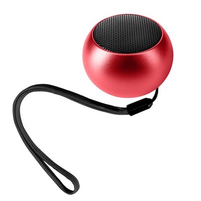 Moxie Mini Kabelloser Bluetooth Lautsprecher Akkulaufzeit 3h Ultrakompaktes Design Rot