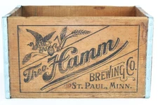 Antique Hamm Brewing Co. Wooden Shipping Crate, Hamm's Beer Crate