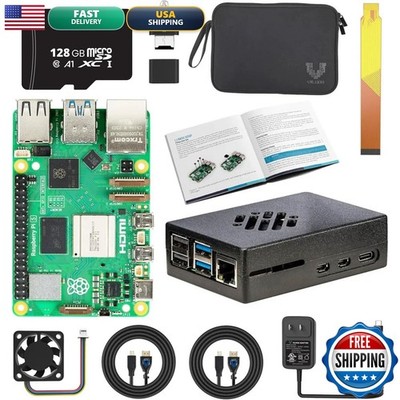 Vilros Raspberry Pi 5 Passive & Active Cooling Max Starter Kit (1GB RAM)