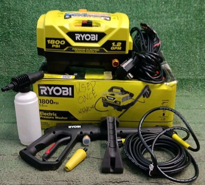 #ad Ryobi 1800 Max PSI 1.2 GPM Cold Water Electric Pressure Washer Used Once *READ $67.49