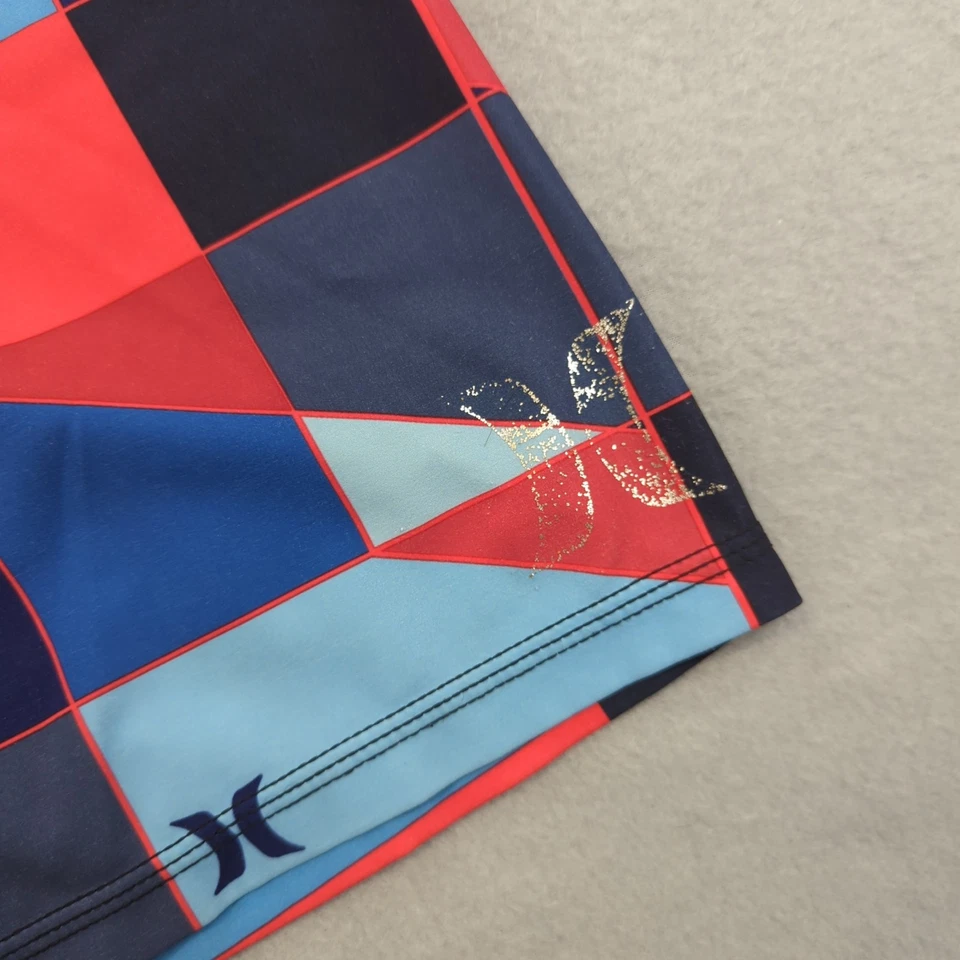 Pantalones cortos de natación Hurley Phantom para hombre 30 bloques de colores Surf bolsillo de secado rápido Foto 3 de 4