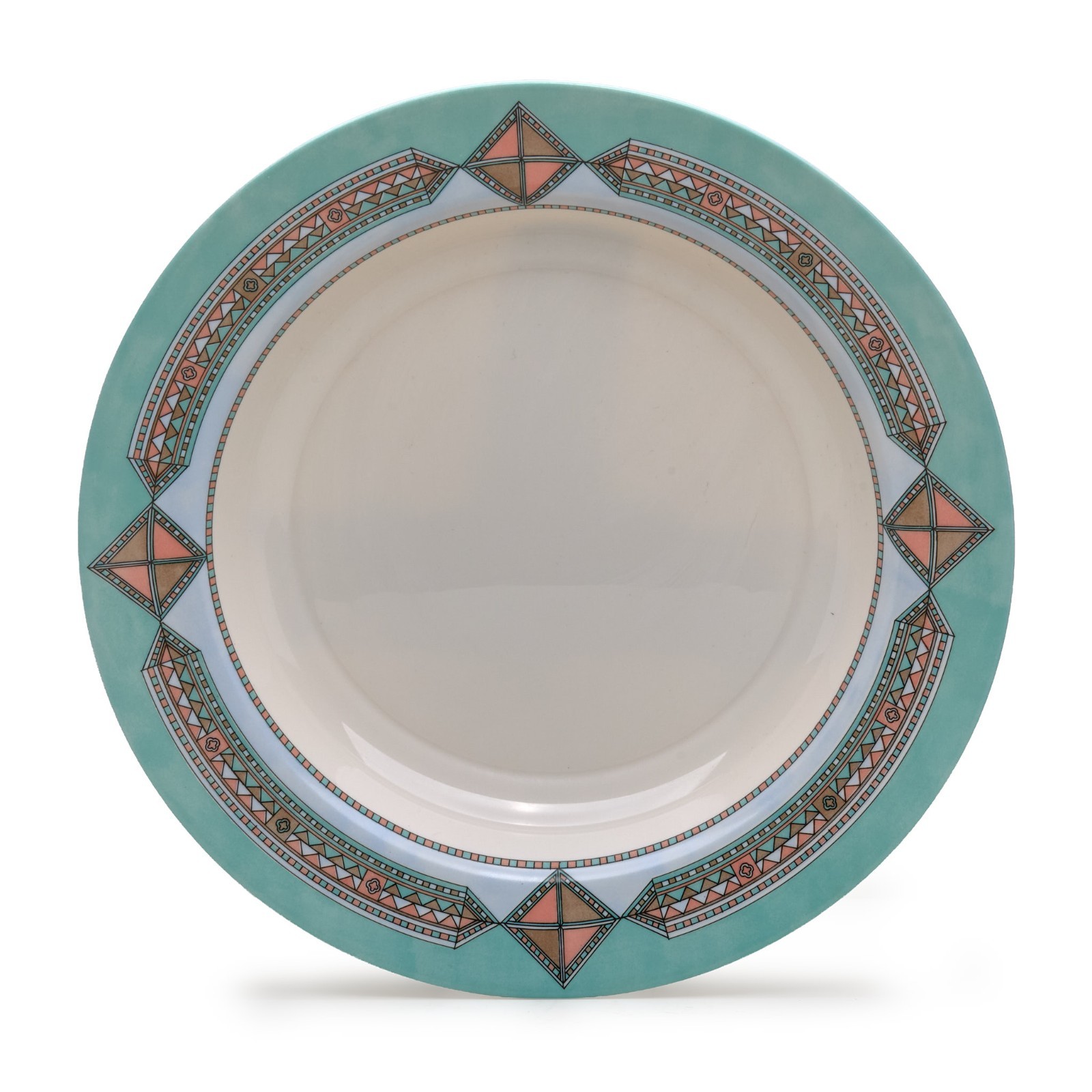 Vintage Arcopal France Large serving Bowl with Paloma Art Deco Design