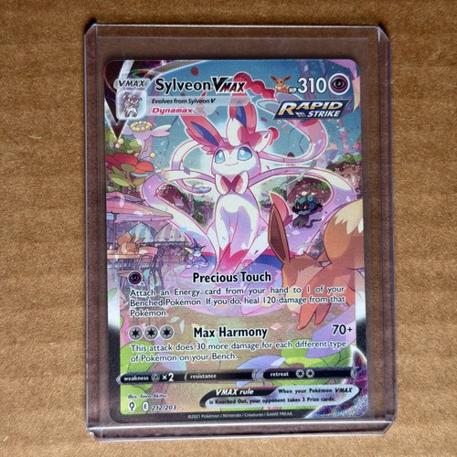 2021 Pokemon Sylveon VMAX 212/203 Evolving Skies Alt Art Rapid Strike Holo NM