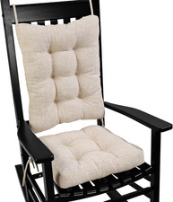 Rocking Chair Cushion Set with Thick Padding, Back Pillow  Seat