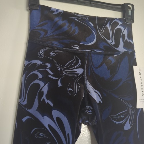 Athleta Elation Velvet Tight Leggings Agate Paisley Size XXS NWT