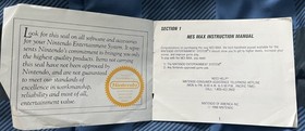 Nintendo NES MAX Controller Instruction MANUAL ONLY
