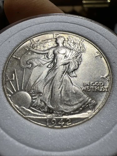 1942 Walking Liberty Half Dollar 50¢ AU Condition