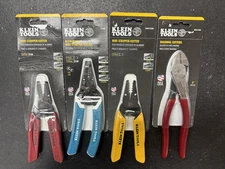 4-Klein Tools Wire Stripper/Cutters 11045, K11095, 11045-12-SEN, D228-8-SEN