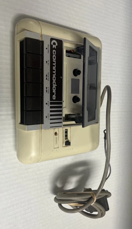 Gravador toca-fitas cassete COMMODORE 64 C2N Datasette NÃO TESTADO COMO ESTÁ  - Imagem 3 de 4