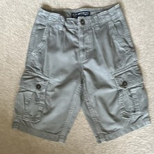 American Eagle Outfitters Men's Cargo Shorts Regular Fit Gray Flat Front Pockets