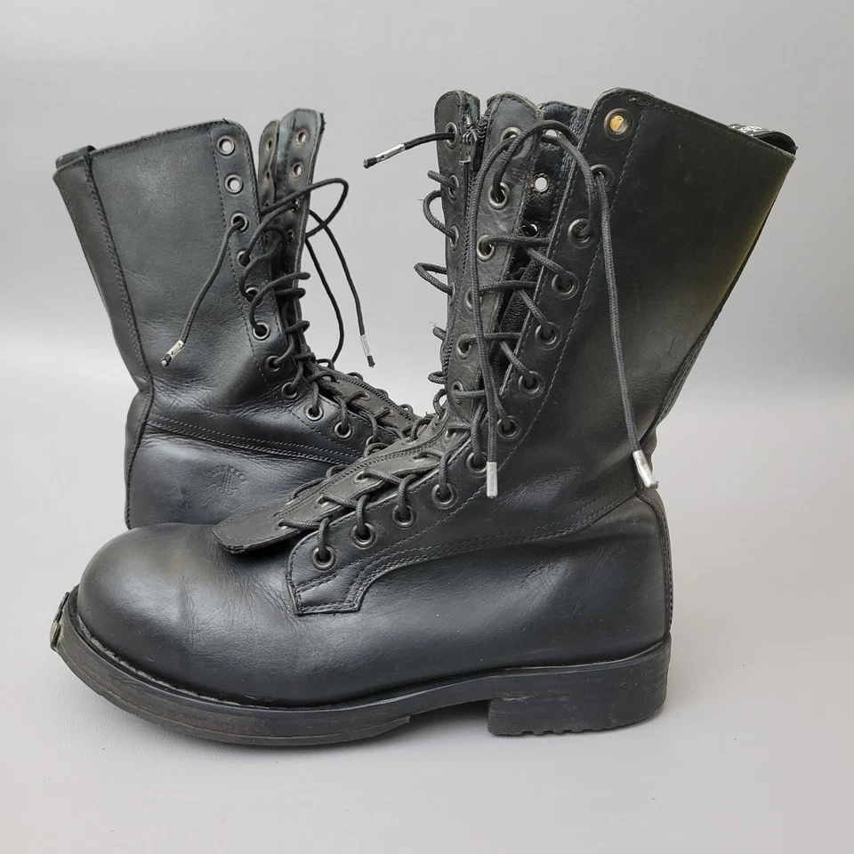 Bota de combate Tank Girl 1995 vintage con cordones cremallera talla Uk5 - 8 EE. UU. para mujer rara  Foto 2 de 4