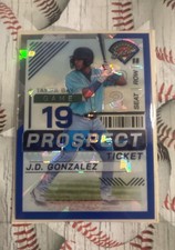 2024 Panini Prospect Edition - J.D. Gonzalez #116 Blue Ice Prizm /299 (RC)