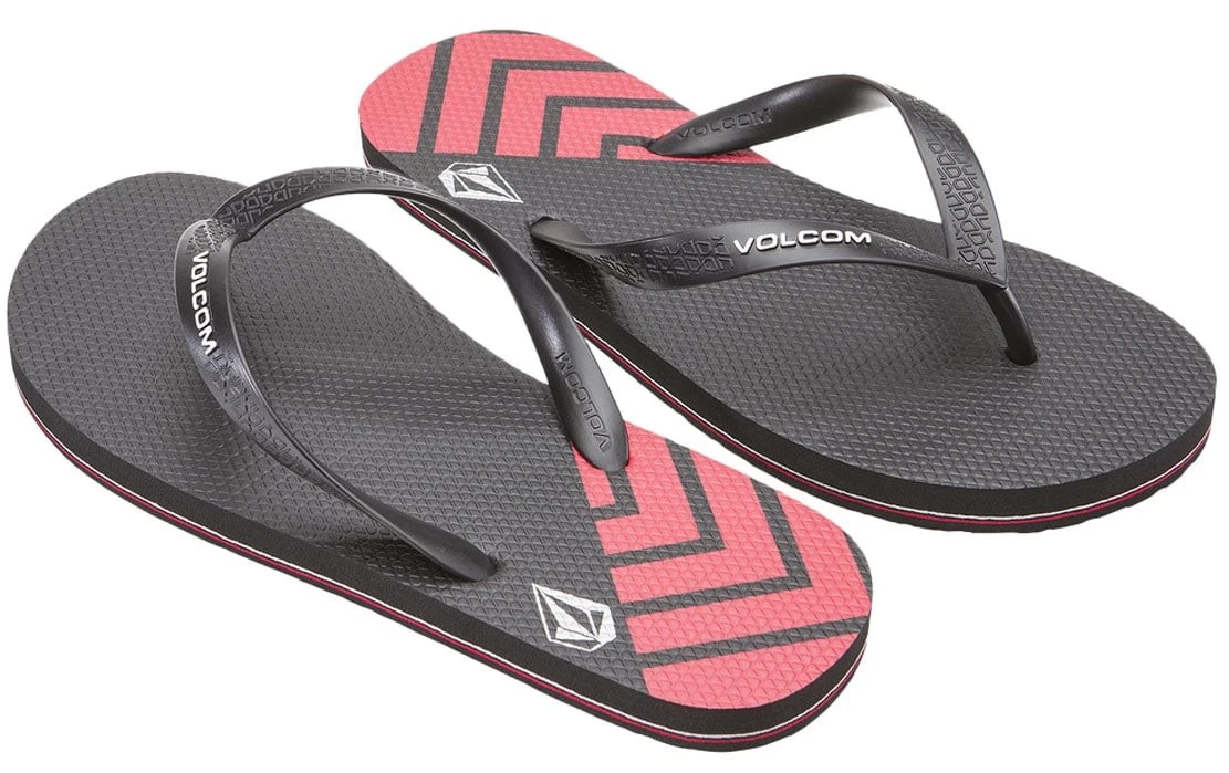 Volcom Volcomotion Sandal - Black/Red - New