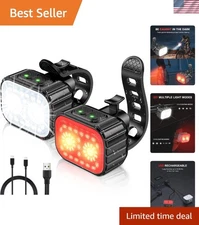 Waterproof Bicycle Lights Set – Bright and Long-Lasting Night Riding Safety