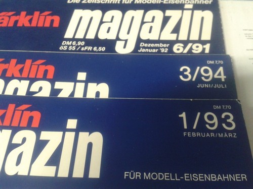 MARKLIN MAGAZINE N°3 RIVISTE 1991 1993 1994 OTTIME - Foto 2 di 10