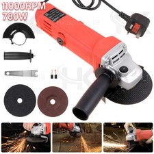 UK Corded Power Angle Grinder 100mm 4inch 780W 11000rpm Electric Grinding Sander