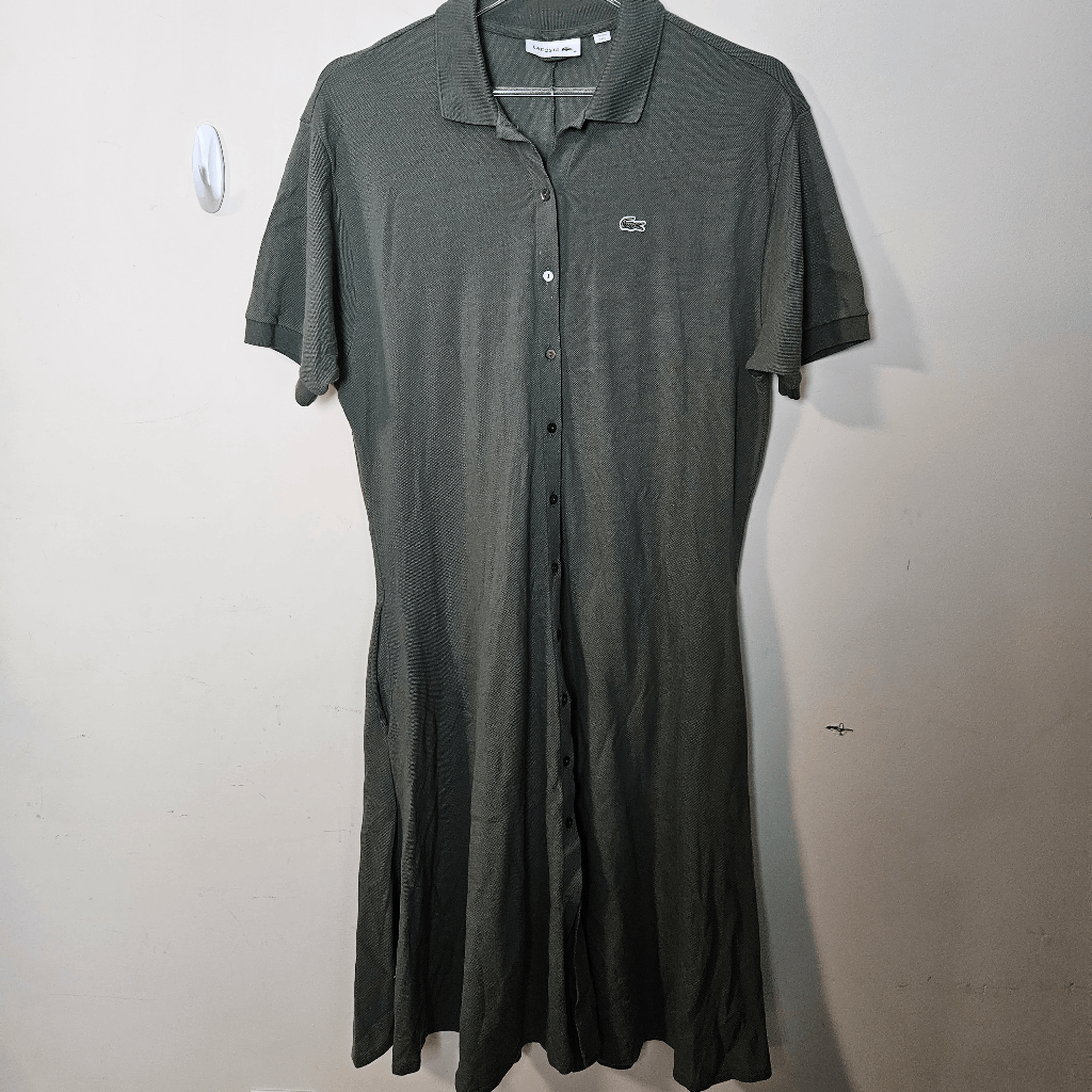lacoste women's stretch cotton piqu polo dress Lacoste Women's Stretch Cotton Mini Piqu Polo Dress EF8470-ZV9