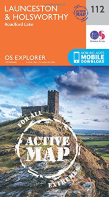 OS Explorer Map Active (112) Launceston and Holsworthy  - Map NEW Ordnance Surve