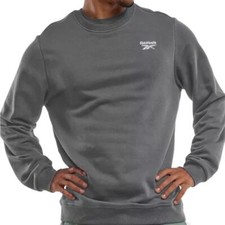 Reebok Men's Identity Vector Regular-Fit Logo-Print Fleece Sweatshirt NWT Small