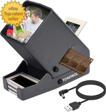 35Mm Slide and Film Viewer, Negative Viewer, Desk Top LED Lighted Illuminated Vi