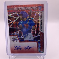 2022 PANINI MOSAIC CHOICE JOHNESHWY FARGAS FUSION AUTO ROOKIE CHICAGO CUBS RC