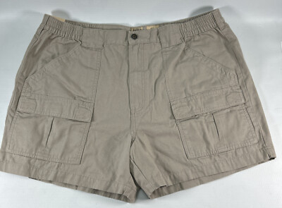 NWT Red Head Men's 42 Beachcomber Cargo Shorts Beige Twill