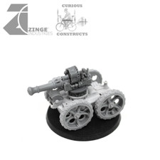 Zinge Industries Steampunk Luftrad mobile Waffenplattform + Pistole S-ART09 A