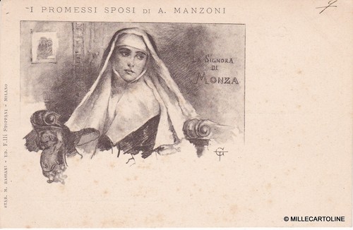 # G.B. TEDESCHINI- 1900 "I PROMESSI SPOSI: LA MONACA DI MONZA" ediz