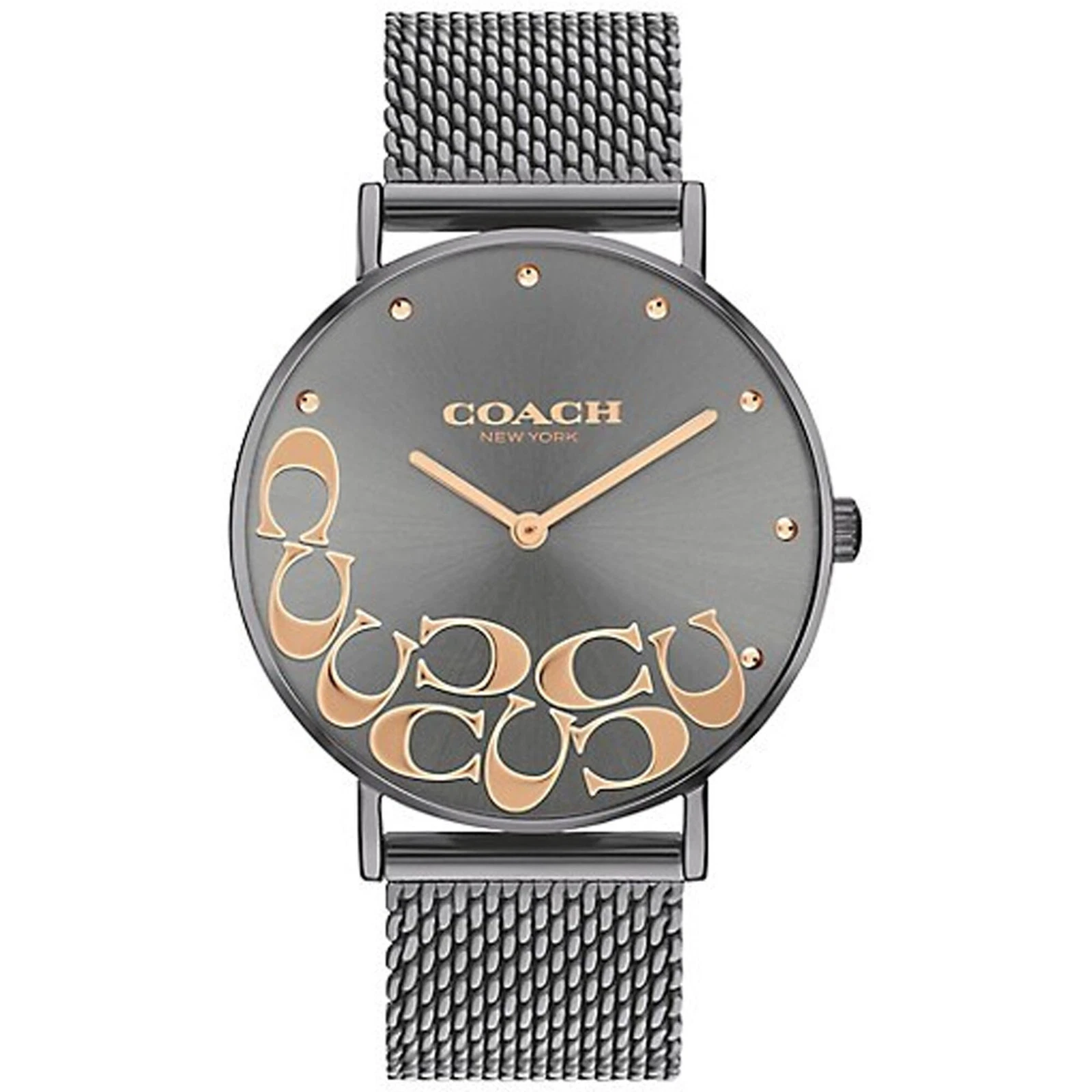Orologio Coach Donna Perry Quarzo Quadrante Grigio Bracciale Acciaio 14503825