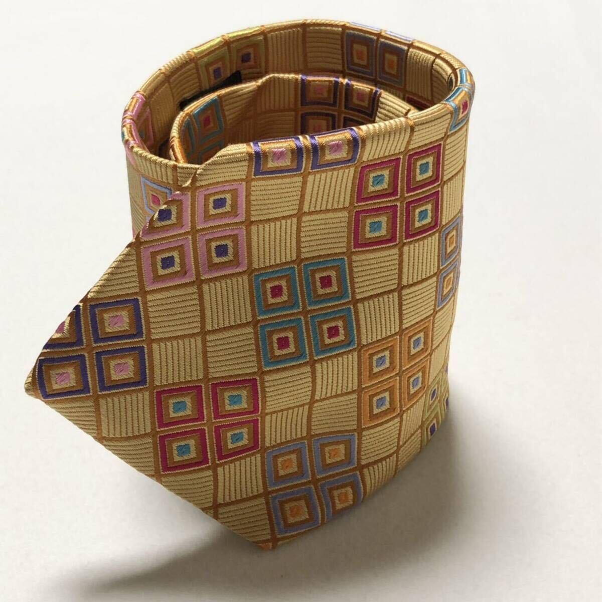 Robert Talbott Authentic Necktie Tie Lattice Chec… - image 2