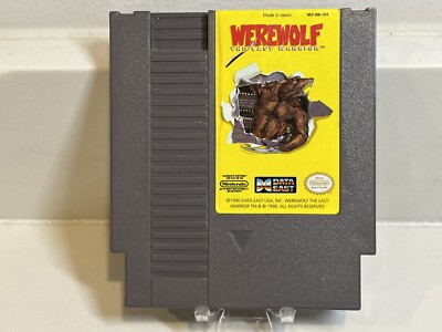Werewolf The Last Warrior - 1990 NES Nintendo Game - Cart Only - TESTED!