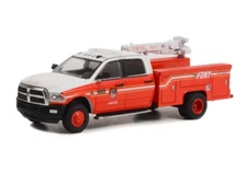 2018 Ram 3500 Dually Crane Truck - FDNY 1:64 Scale Model - Greenlight 46100D
