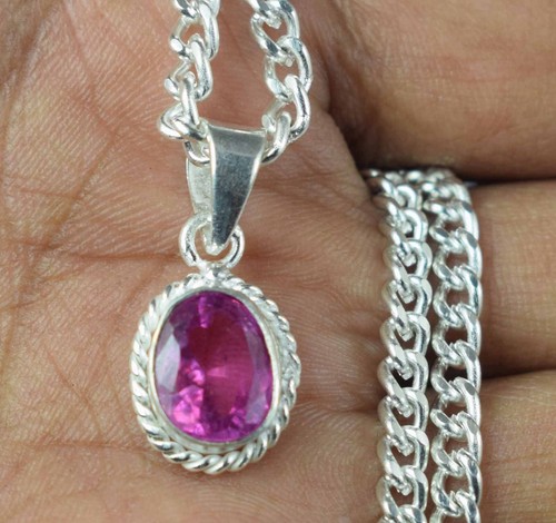 5.10 CT Naturale Ovale Rosa Kunzite Gemma Certificato Ciondolo Raro Design - Foto 2 di 8