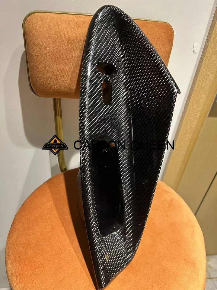 Panel de puerta interior de fibra de carbono/manija de tracción cubierta superior dura PARA MUSTANG 94-04YS Foto 2 de 4