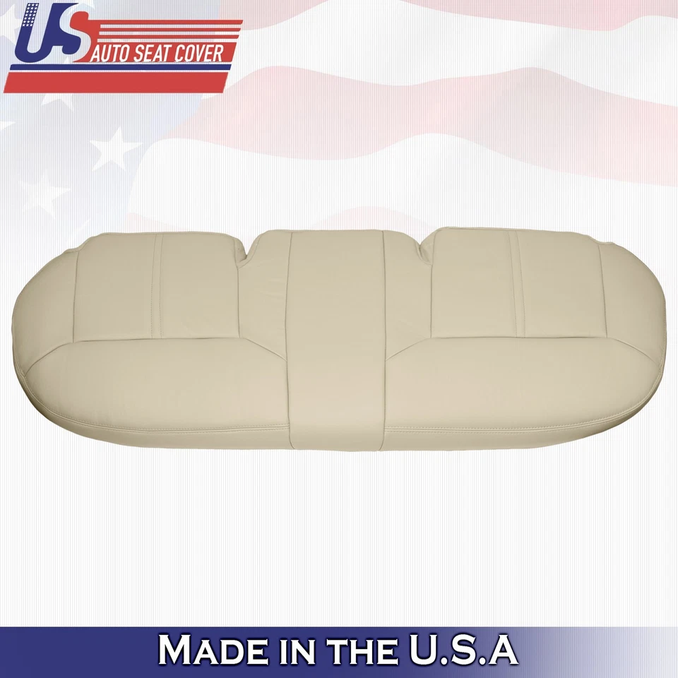 Cubierta de cuero inferior de banco trasero para Lincoln Town Car 2006 2007 2008 Lt color camel Foto 4 de 4