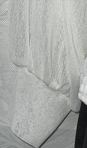 NWT Luna Ivory puffer Long sleeve blouse Women’s size XL - Picture 8 of 11