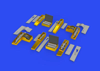 MW22 EDUARD 648611 SPITFIRE MK.IIB GUN BAYS 1/48 BRASSIN for EDUARD