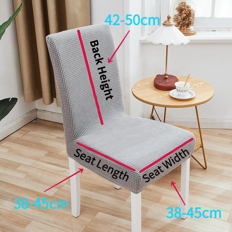 19 Colors Dining Chair Seat Covers Stretch Chair Slipcover Removable Protectors